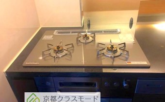 3口ガスコンロ(グリル付き)