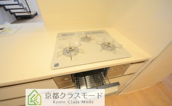 3口ガスコンロ(グリル付き)