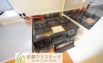 2口ガスコンロ付き