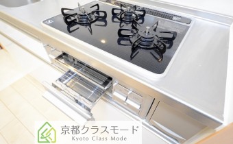 3口ガスコンロ（グリル付き）