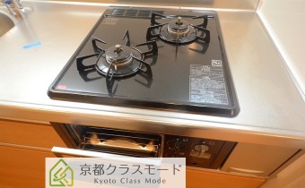 2口ガスコンロ（グリル付）
