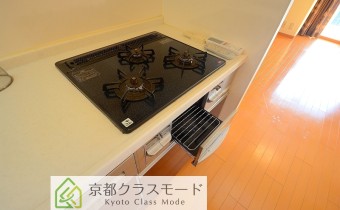 3口ガスコンロ（グリル付き）