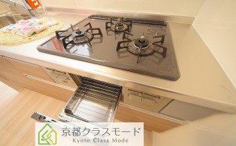 3口ガスコンロ（グリル付き）