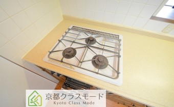 3口ガスコンロ（グリル付）