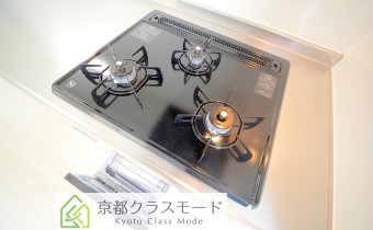 3口ガスコンロ（グリル付）
