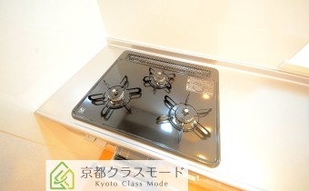3口ガスコンロ（グリル付）