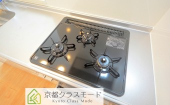 3口ガスコンロ（グリル付）