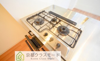 3口ガスコンロ（グリル付き）