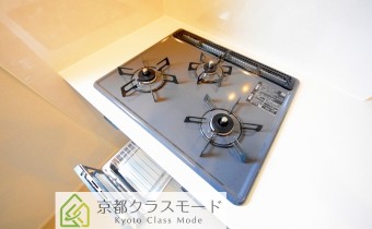 3口ガスコンロ（グリル付き）