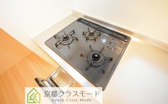3口ガスコンロ（グリル付き）