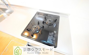 2口ガスコンロ（グリル付）