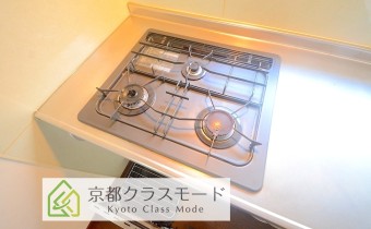 3口ガスコンロ（グリル付）