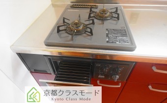 2口ガスコンロ（グリル付）
