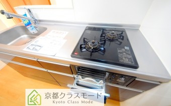 2口ガスコンロ（グリル付）