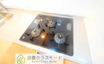 3口ガスコンロ（グリル付）