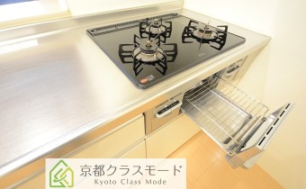 3口ガスコンロ(グリル付)