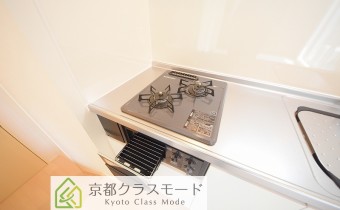 2口ガスコンロ（グリル付き）