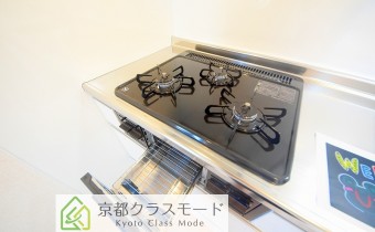 3口ガスコンロ（グリル付き）
