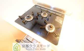 3口ガスコンロ（グリル付）
