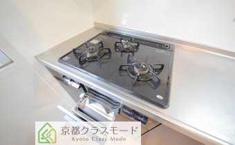 3口ガスコンロ（グリル付き）
