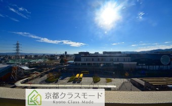 ベランダよりの眺め　ＪＲ桂川駅やイオンモール京都桂川店が見えます♪