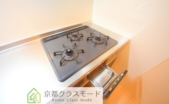 3口ガスコンロ（グリル付き）