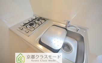 調理スペース＆2口ガスコンロ