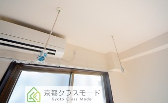 室内干し用の器具も付いてます♪