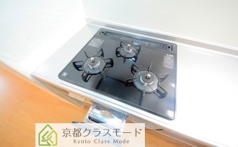 3口ガスコンロ（グリル付）