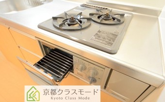 2口ガスコンロ（グリル付）