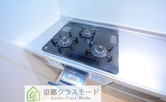3口ガスコンロ（グリル付）
