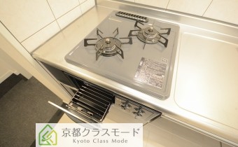 2口ガスコンロ（グリル付き）