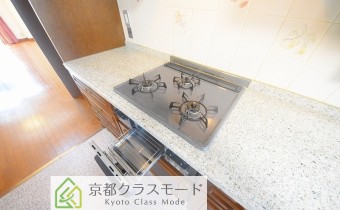 3口ガスコンロ（グリル付き）