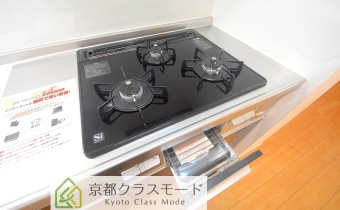 3口ガスコンロ（グリル付）