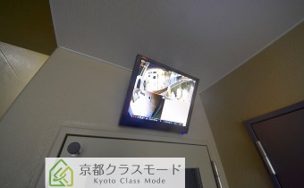 防犯カメラのモニター