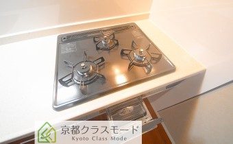 3口ガスコンロ（グリル付き）