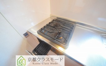 2口ガスコンロ（グリル付き）