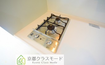 2口ガスコンロ付き