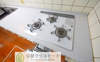 3口ガスコンロ（グリル付）