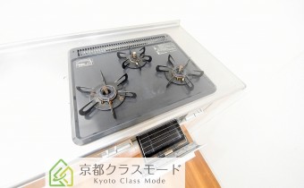 3口ガスコンロ＆グリル