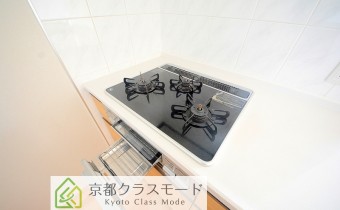 3口ガスコンロ（グリル付き）
