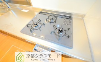 3口ガスコンロ（グリル付）