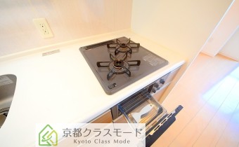 2口ガスコンロ（グリル付き）