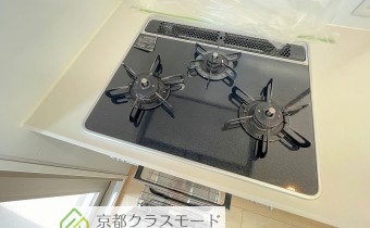 3口ガスコンロ（グリル付き）