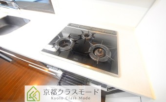 3口ガスコンロ(グリル付)