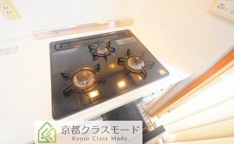 3口ガスコンロ（グリル付き）