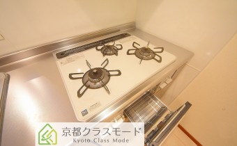 3口ガスコンロ（グリル付き）