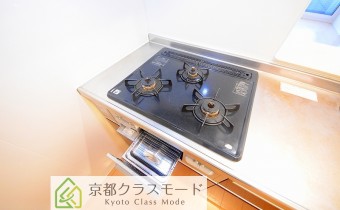 3口ガスコンロ＆グリル