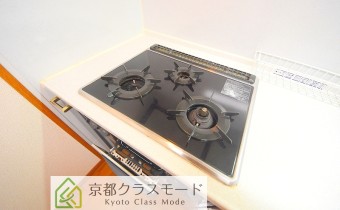 3口ガスコンロ(グリル付)