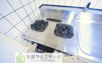 2口ガスコンロ（グリル付）